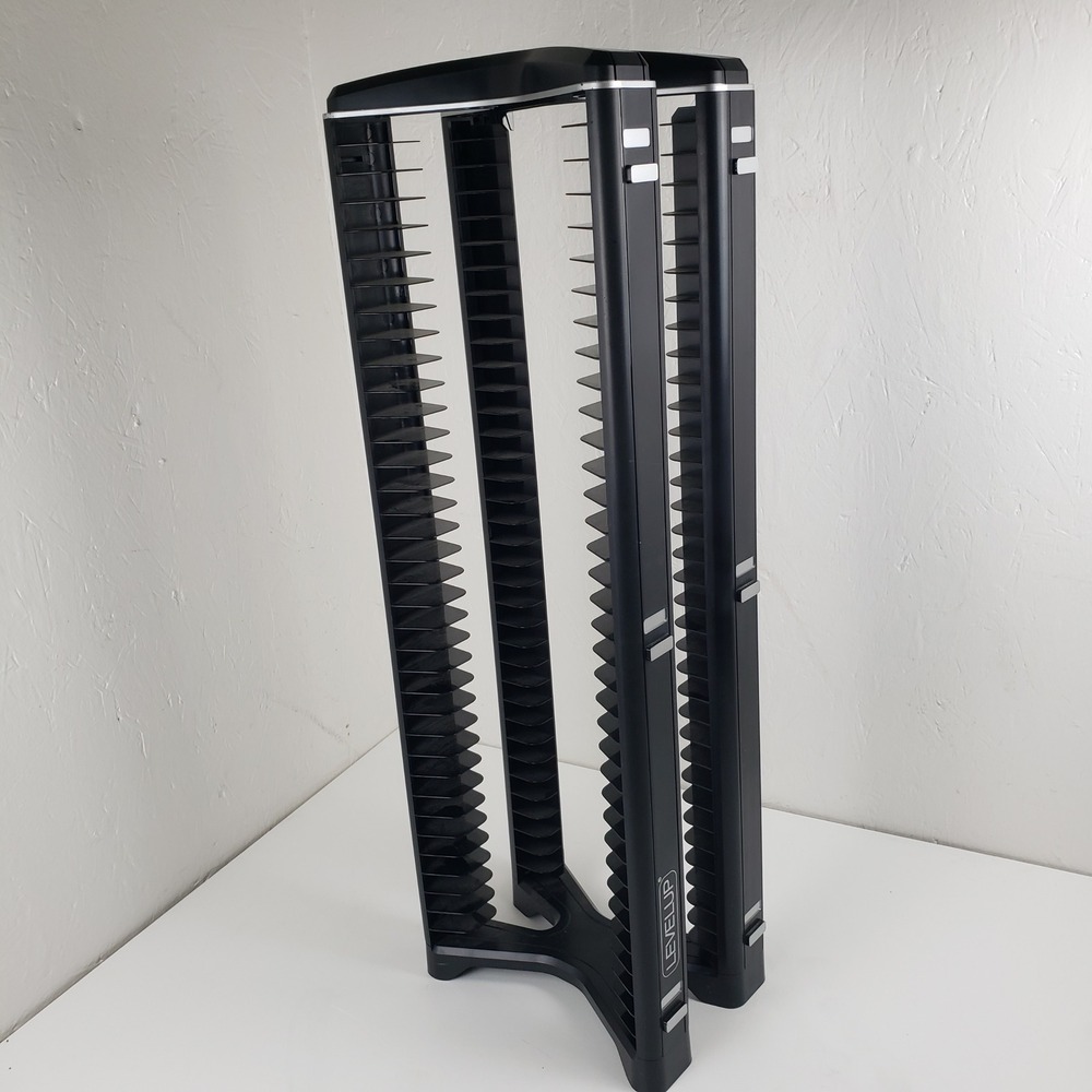 LevelUp 36 Slot Vertical DVD/Game Storage Tower Stand for Xbox PlayStation Wii